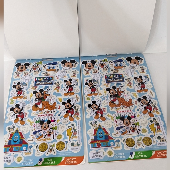 Disney Mickey Mouse & Friends Over 150 Stickers, Set of 2, 4 Sticker Sheets Each - Picture 4 of 5